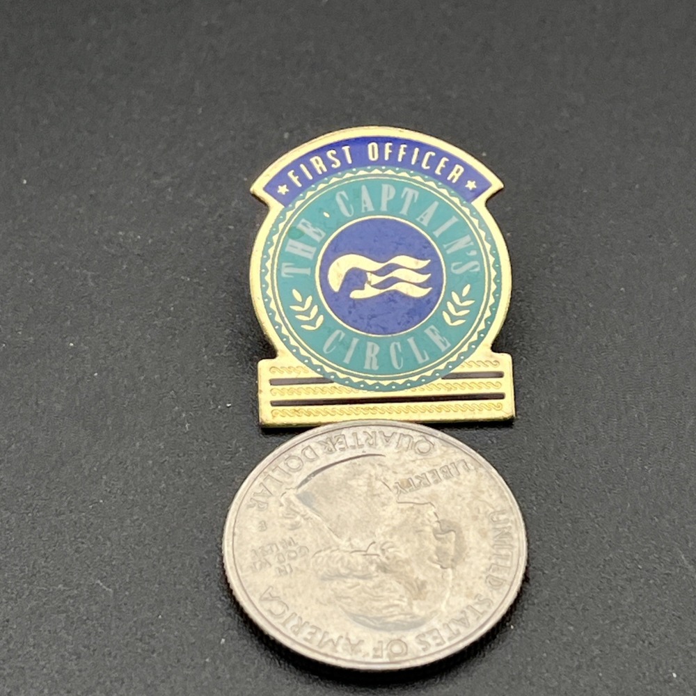 Princess Cruises The Captain's Circle First Officer Lapel Hat Pin - Picture 2 of 3